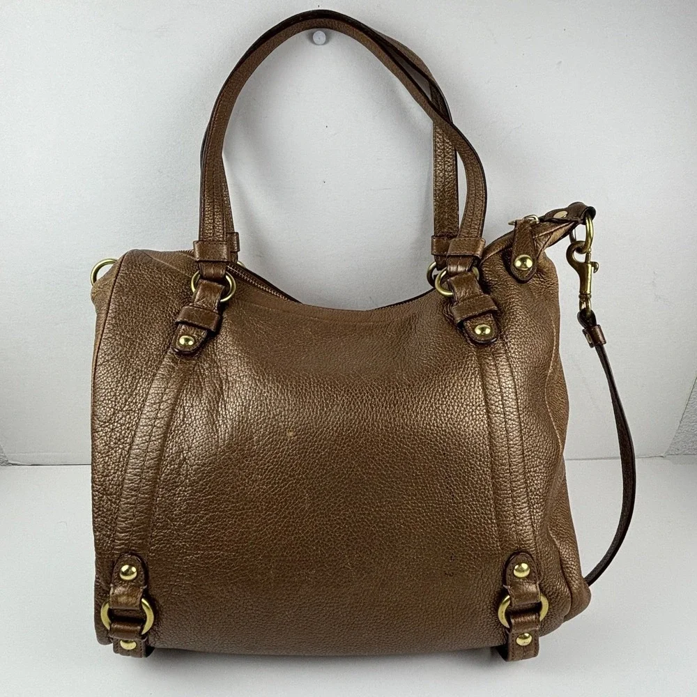 Coach Alexandra Convertible Shoulder Bag Bronze Metallic Leather‎ Boho F17566